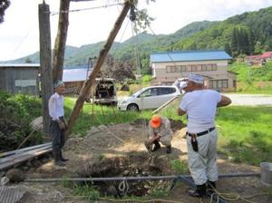 森と暮らしの学校　井戸掘り